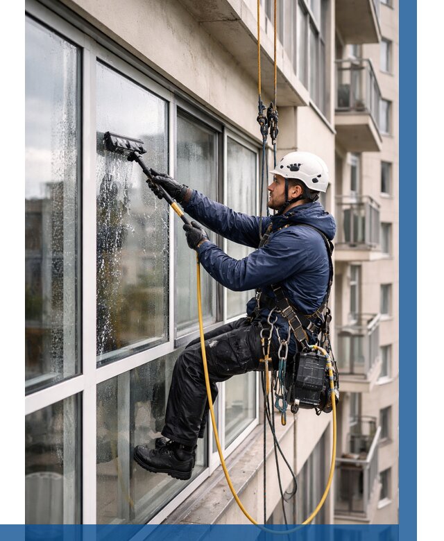 Мойка балконного остекления в Удомле от 3636 р. | ВЫСОТНИК-Дмл