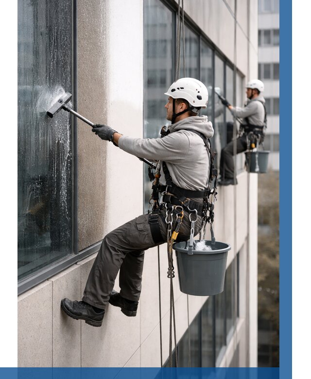 Мойка фасадов зданий в Удомле под ключ от 364 р. | ВЫСОТНИК-Дмл