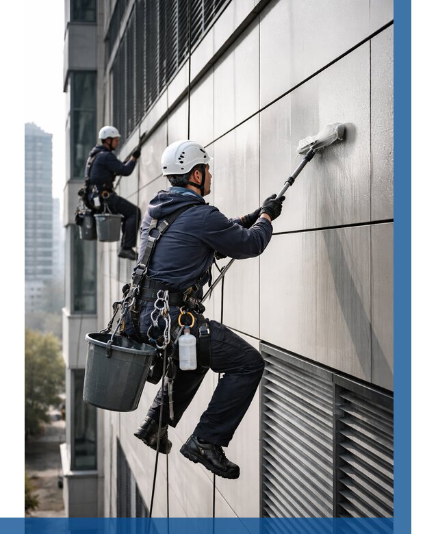 Мойка вентилируемого фасада в Удомле от 260 р. | ВЫСОТНИК-Дмл