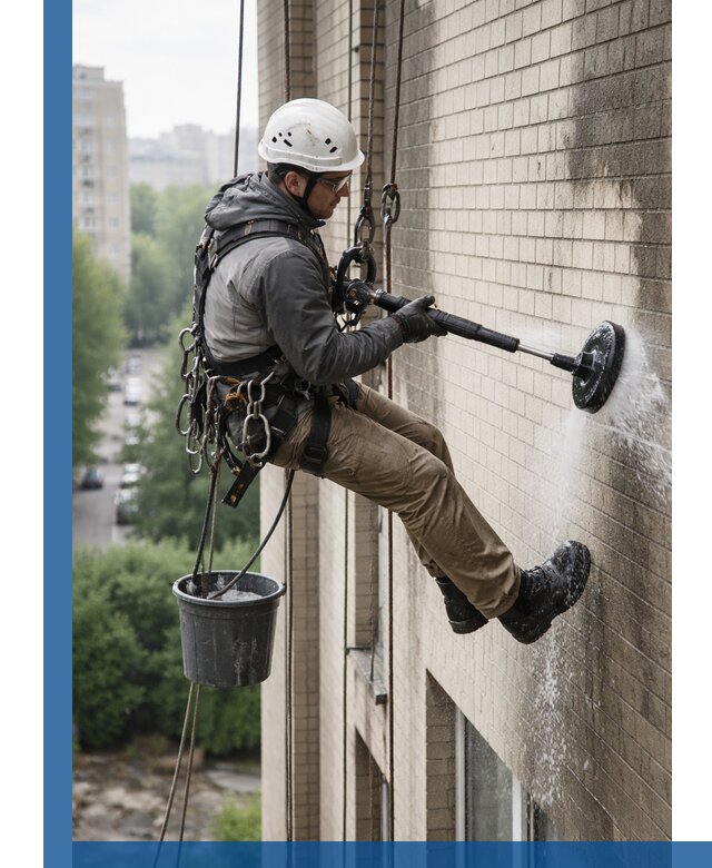 Очистка фасада от копоти в Удомле профессионально и безопасно