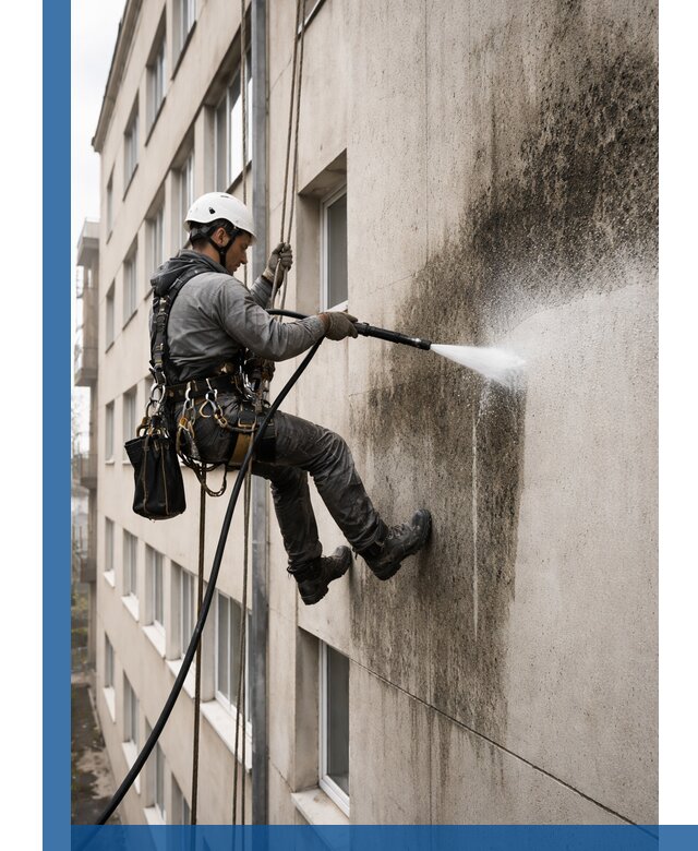 Профессиональная очистка фасадов от плесени в Удомле