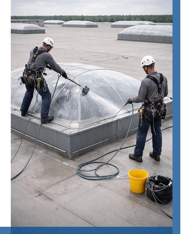 Мойка зенитных фонарей в Удомле, заказать от 4675 р. | ВЫСОТНИК-Дмл