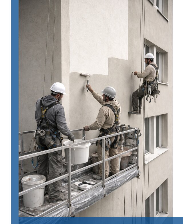 Покраска оштукатуренного фасада в Удомле под ключ с гарантией