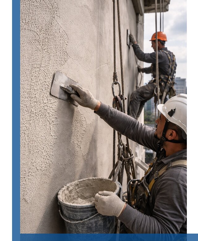 Декоративная штукатурка фасада с утеплением и защитой в Удомле