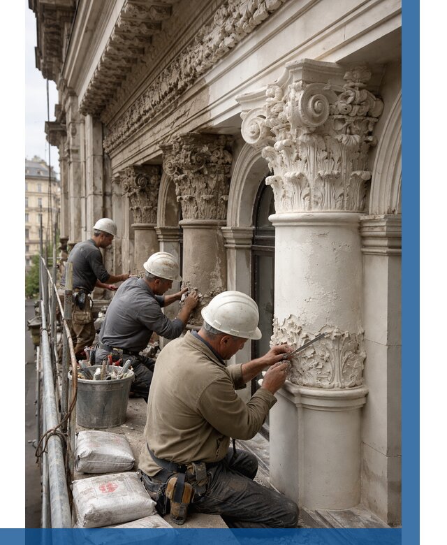 Реставрация фасадной лепнины в Удомле от 2597 р. | ВЫСОТНИК-Дмл