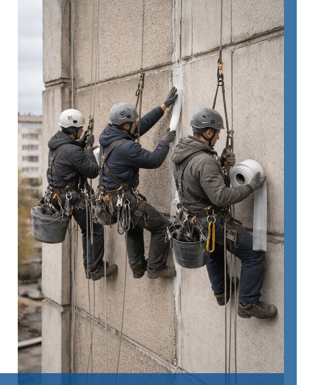 Ремонт межпанельных швов в Удомле от 779 р. | ВЫСОТНИК-Дмл