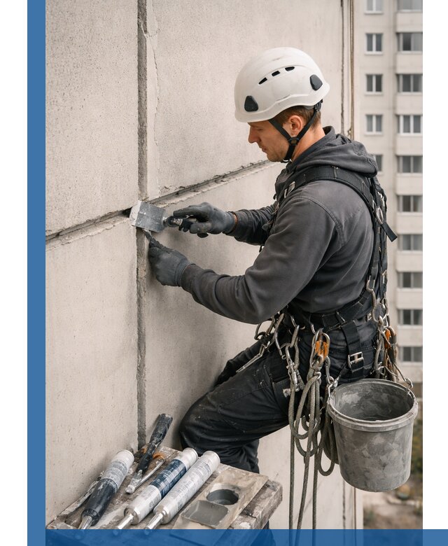 Ремонт межпанельных швов в Удомле герметизация и восстановление
