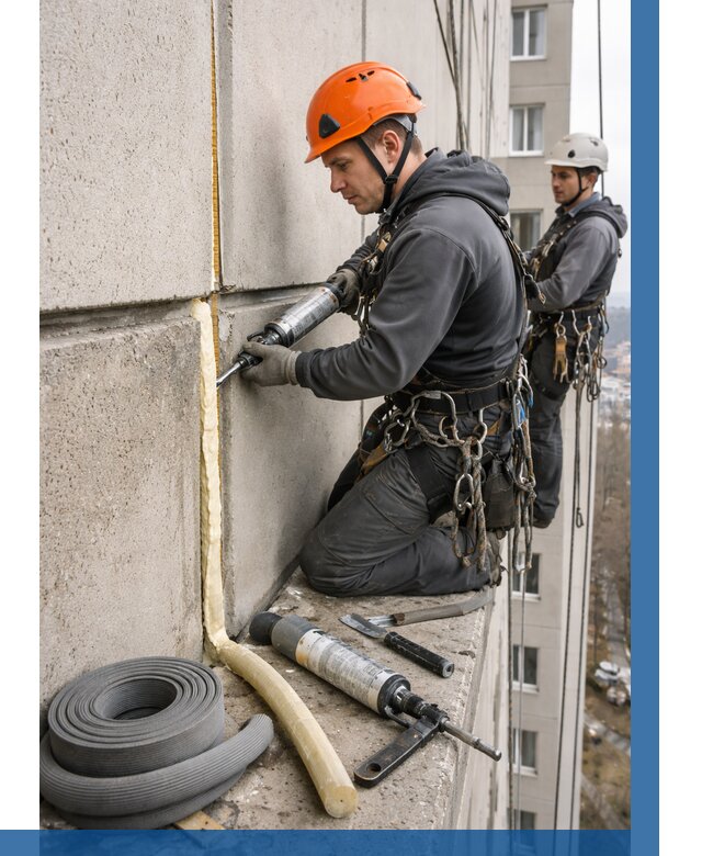 Теплый шов межпанельные швы в Удомле от 727 р. | ВЫСОТНИК-Дмл