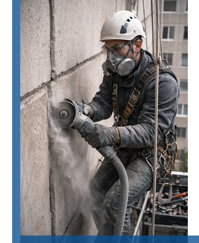 Штробление межпанельных швов в Удомле качественно и быстро