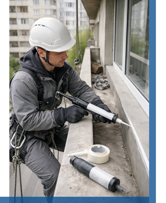 Герметизация швов лоджии в Удомле от 4675 р. | ВЫСОТНИК-Дмл