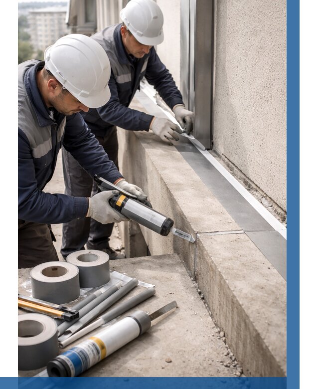 Герметизация примыкания балкона в Удомле от 4675 р. | ВЫСОТНИК-Дмл