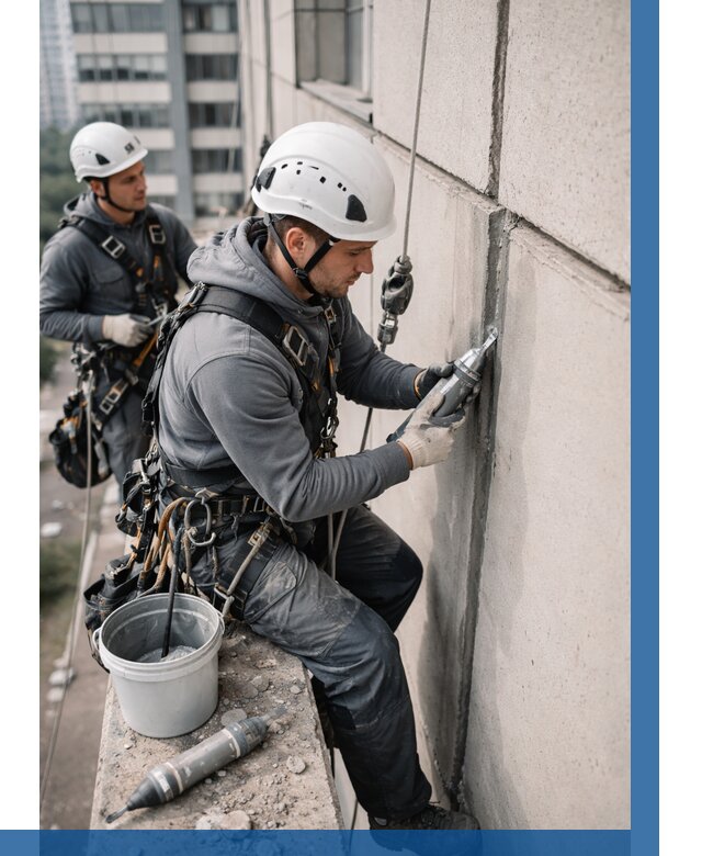 Ремонт деформационных швов здания в Удомле от 1039 р. | ВЫСОТНИК-Дмл