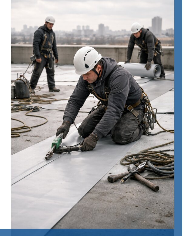 Ремонт мембранной кровли в Удомле от 1870 р./м2 | ВЫСОТНИК-Дмл