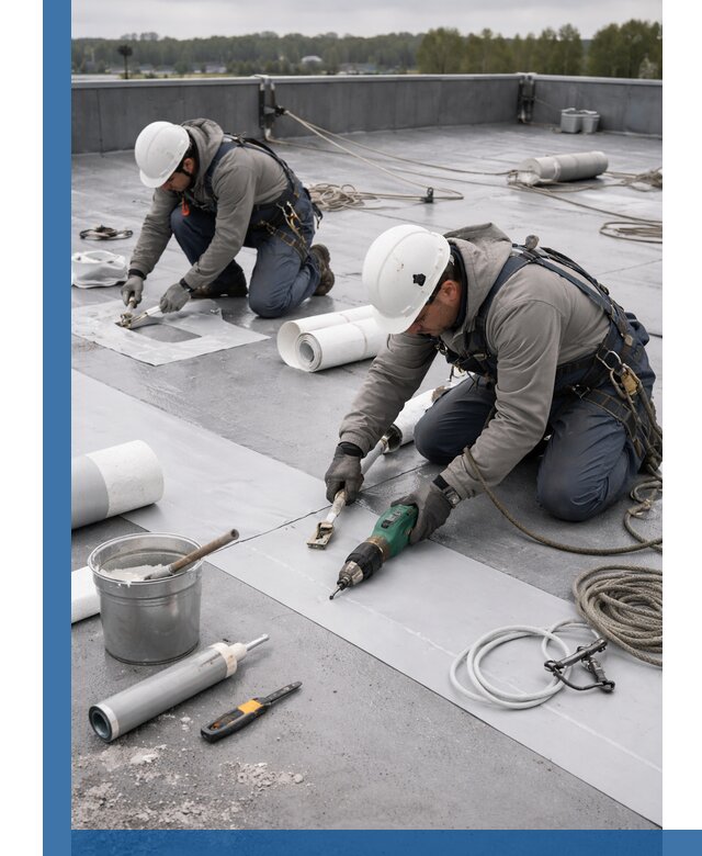 Ремонт мембранной кровли в Удомле качественно и с гарантией