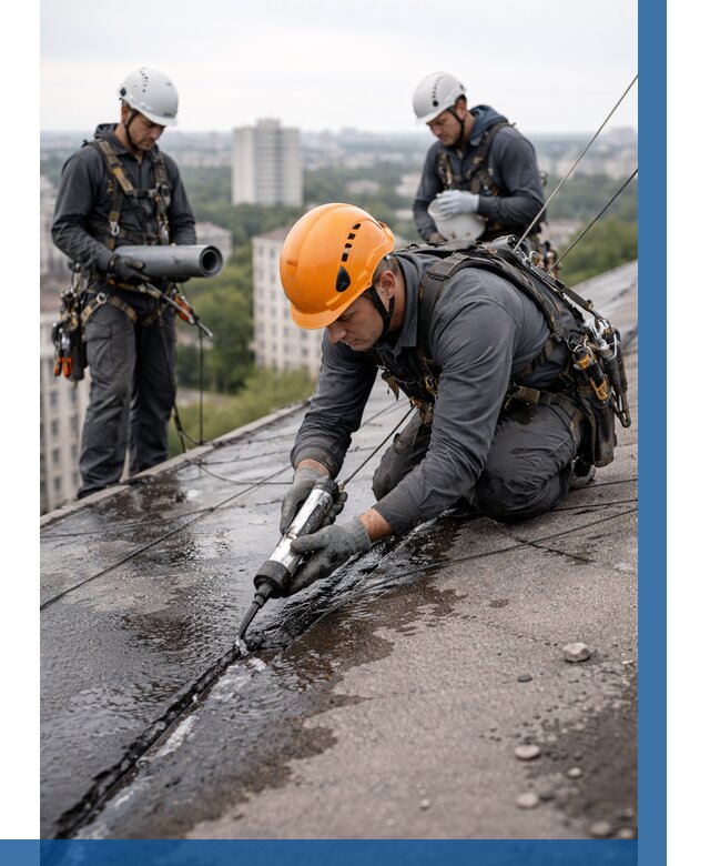 Устранение протечек кровли в Удомле от 12467 р. | ВЫСОТНИК-Дмл