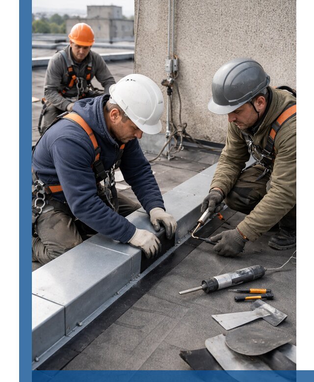 Ремонт кровельных примыканий в Удомле профессионально