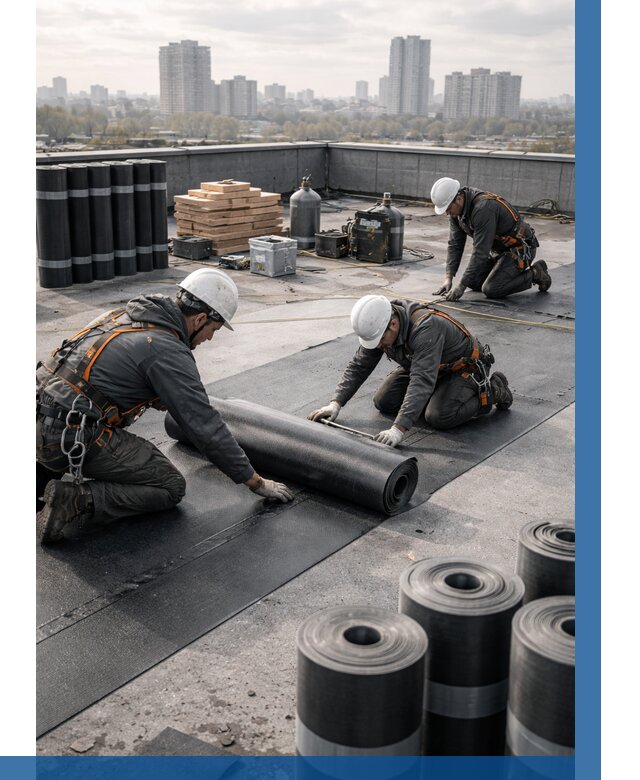 Монтаж мягкой кровли под ключ в Удомле от 468 р. | ВЫСОТНИК-Дмл