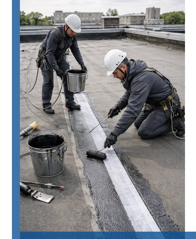 Гидроизоляция кровли мастикой в Удомле надежная защита