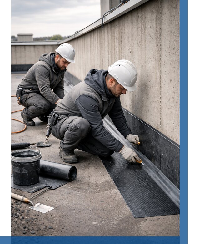 Гидроизоляция примыканий на кровле в Удомле от 935 р. | ВЫСОТНИК-Дмл