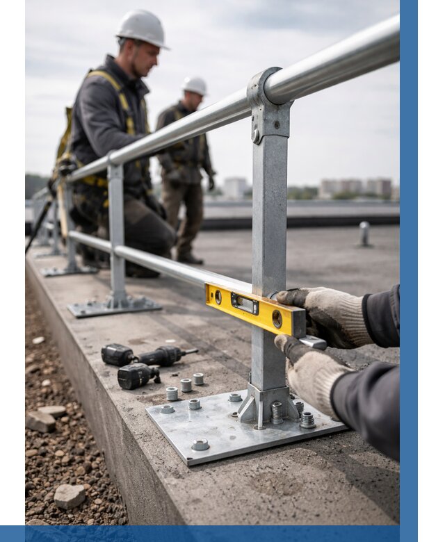 Монтаж кровельного ограждения в Удомле от 1247 р. | ВЫСОТНИК-Дмл