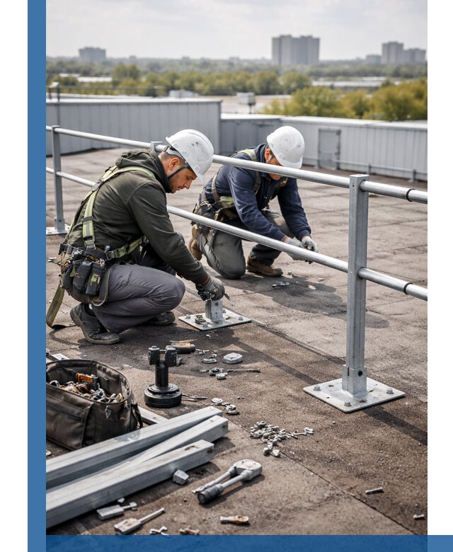 Монтаж кровельного ограждения в Удомле под ключ с гарантией