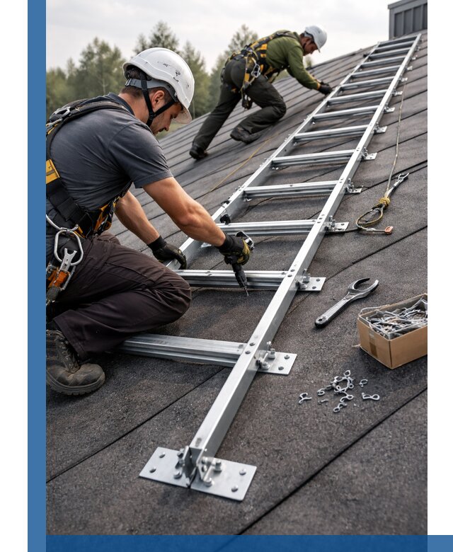 Профессиональный монтаж кровельной лестницы в Удомле под ключ
