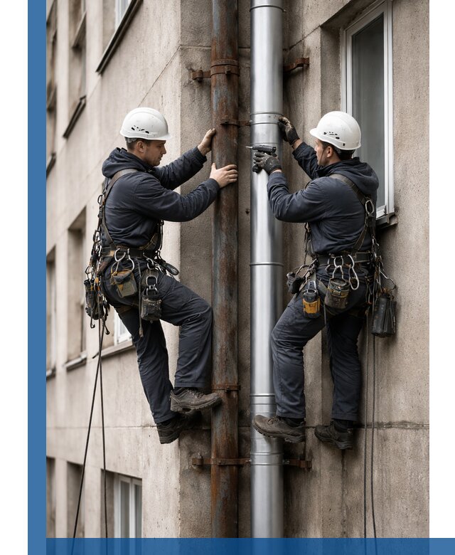 Замена водосточных труб в Удомле: монтаж и демонтаж под ключ