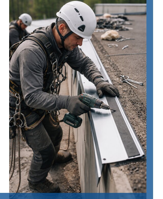 Монтаж капельника на кровле в Удомле от 312 р. | ВЫСОТНИК-Дмл