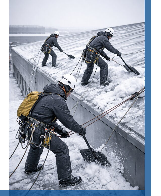 Очистка навесов от снега в Удомле от 4675 р. | ВЫСОТНИК-Дмл