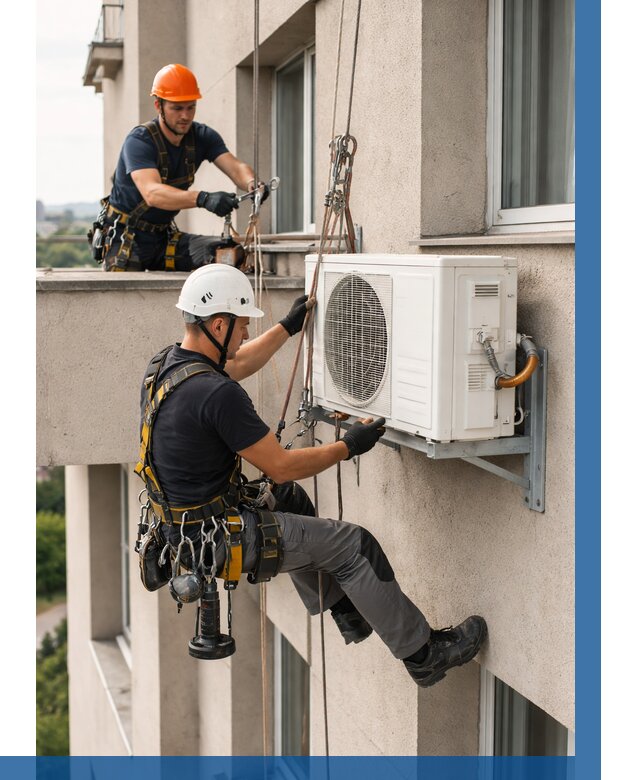 Монтаж внешнего блока кондиционера в Удомле от 6753 р. | ВЫСОТНИК-Дмл