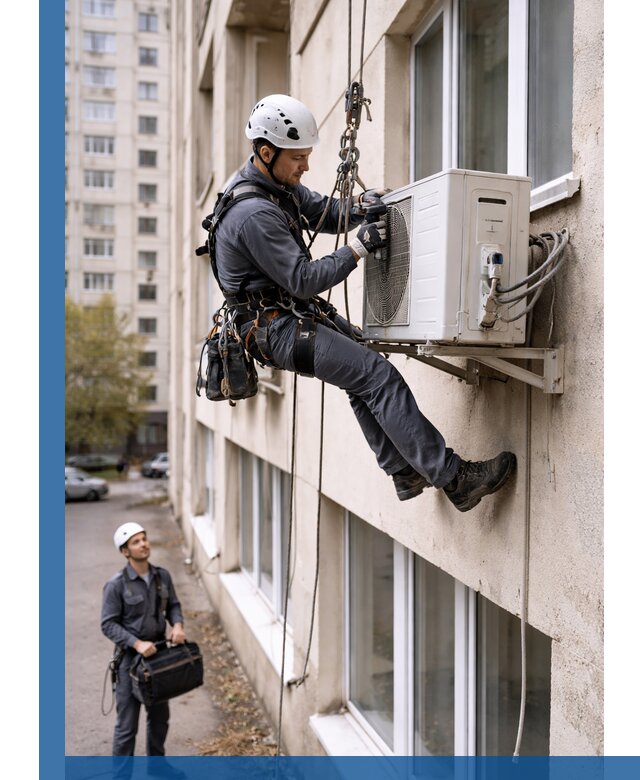 Демонтаж внешнего блока кондиционера в Удомле профессионально