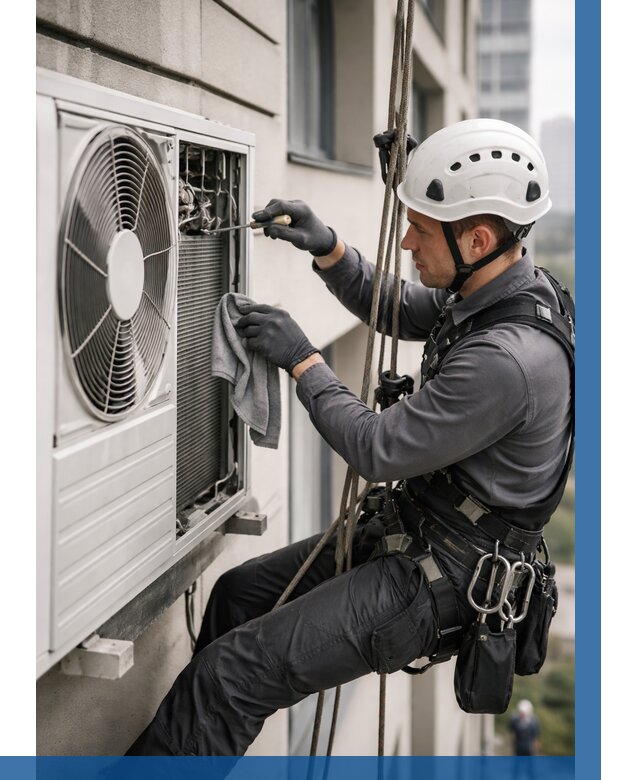 Обслуживание внешнего блока кондиционера в Удомле от 2805 р.ВЫСОТНИК-Дмл