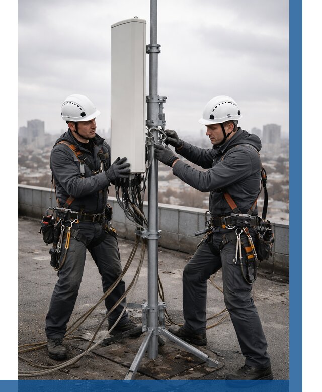 Монтаж антенн связи на крыше в Удомле от 8831 р. | ВЫСОТНИК-Дмл