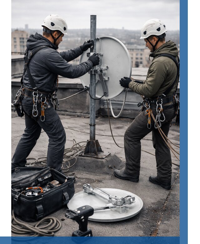 Демонтаж антенн на крыше в Удомле от 4675 р. | ВЫСОТНИК-Дмл