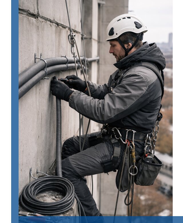 Профессиональный монтаж гофры для кабеля в Удомле с гарантией