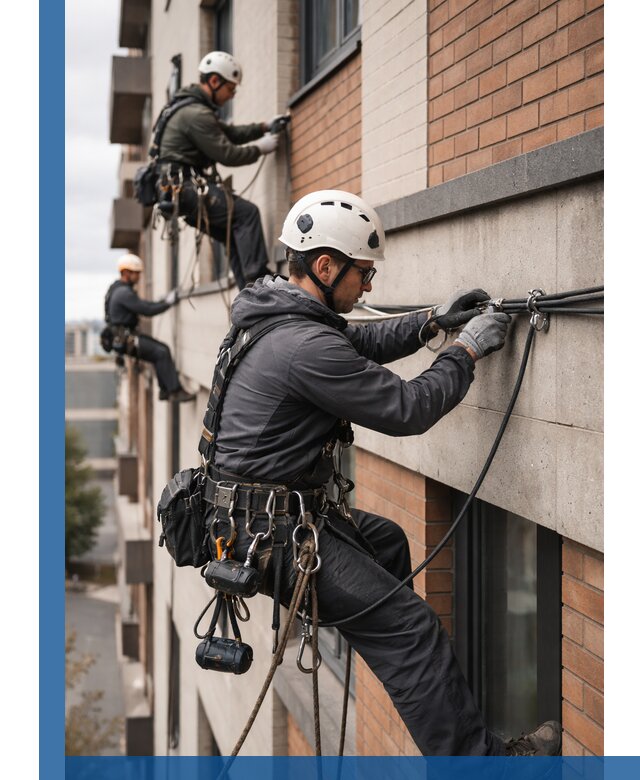 Крепление кабеля на фасаде монтаж и крепеж в Удомле