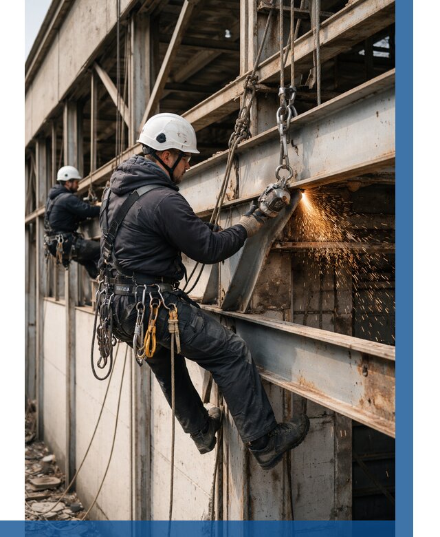 Демонтаж металлоконструкций на высоте в Удомле от 6753р. |ВЫСОТНИК-Дмл