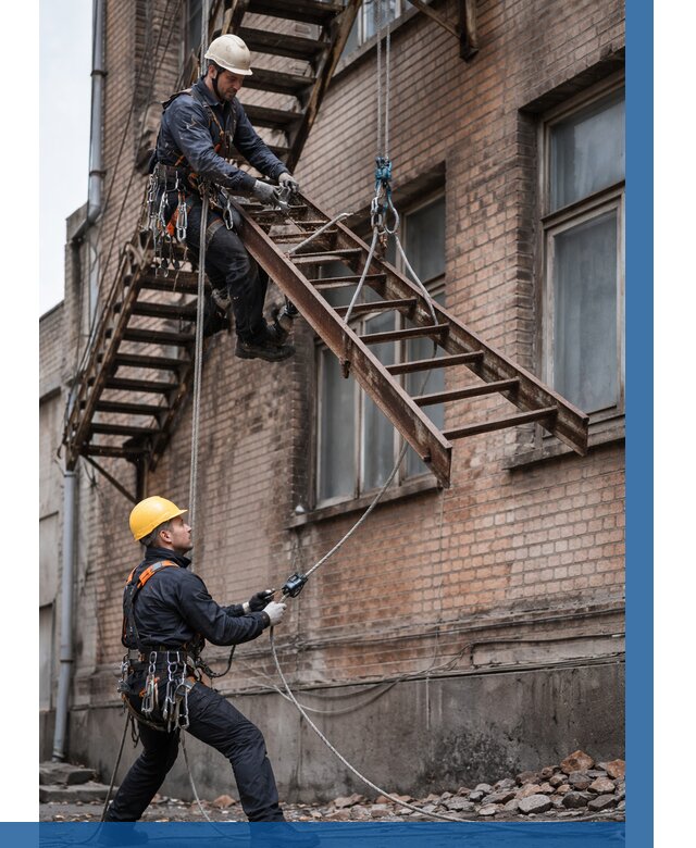 Демонтаж пожарной лестницы в Удомле от 12467 р. | ВЫСОТНИК-Дмл