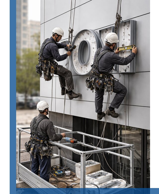 Профессиональный монтаж световых букв в Удомле под ключ