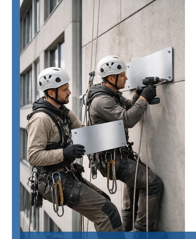 Монтаж табличек и указателей в Удомле для зданий и сооружений