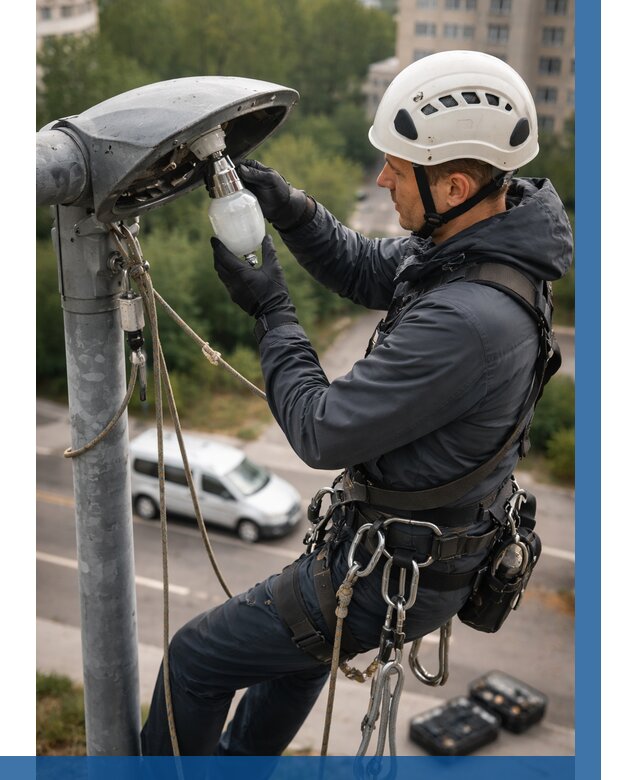 Замена ламп на высоте в Удомле от 2597 р. | ВЫСОТНИК-Дмл