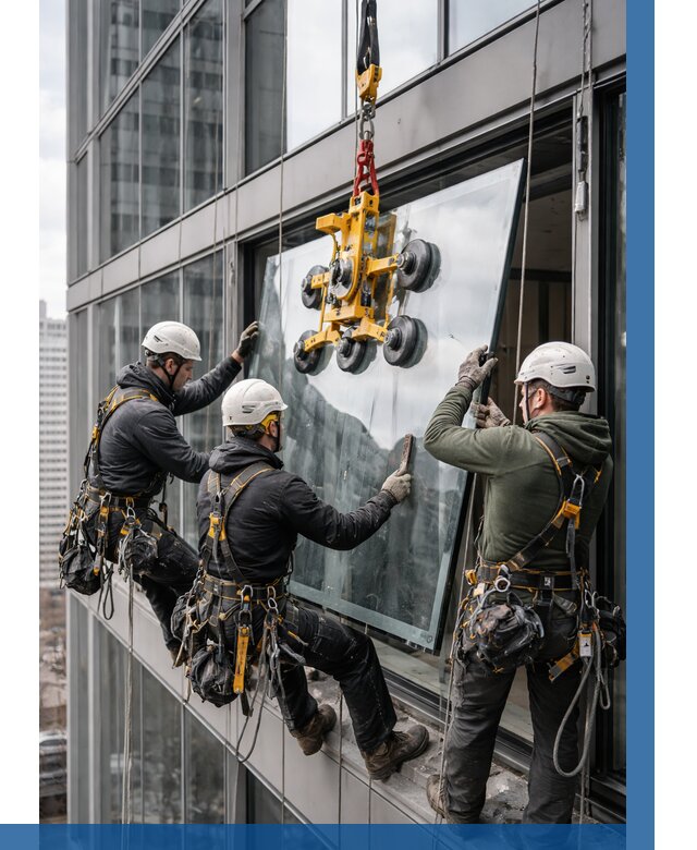 Фасадное остекление зданий под ключ в Удомле от 10389 р. | ВЫСОТНИК-Дмл