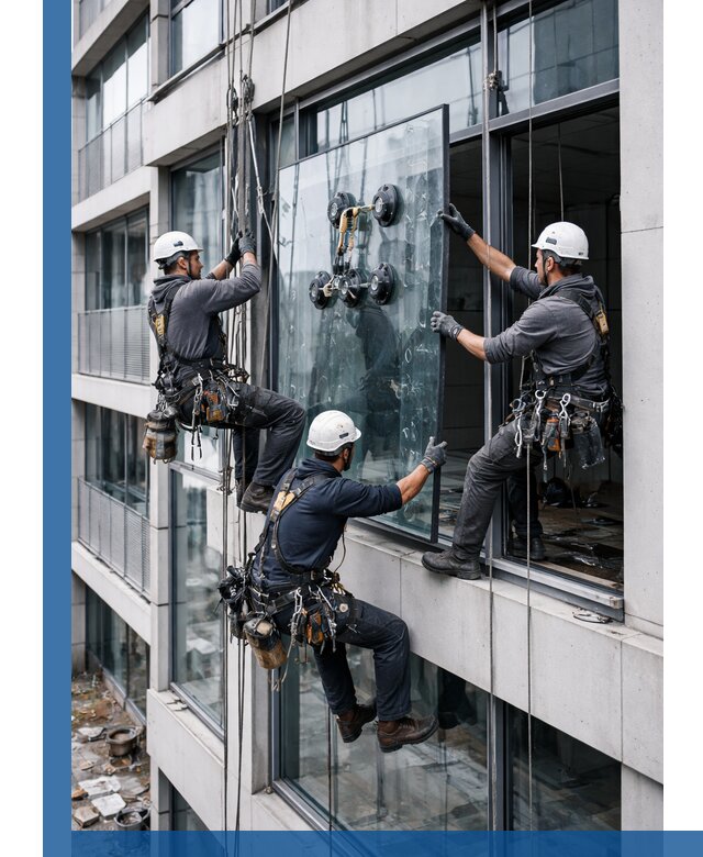 Фасадное остекление и монтаж витражей зданий в Удомле под ключ