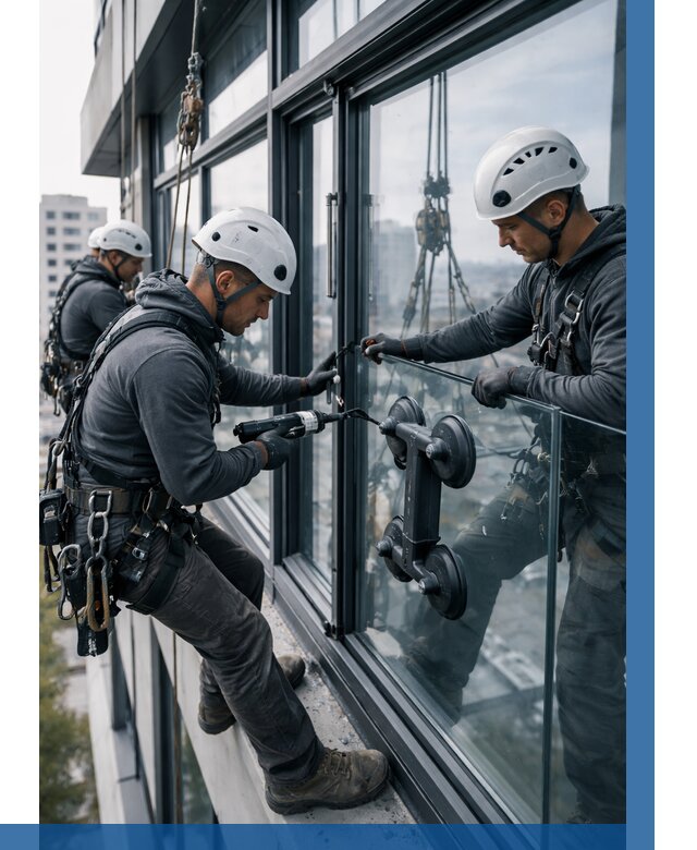 Витражное остекление зданий в Удомле от 3636 р. | ВЫСОТНИК-Дмл