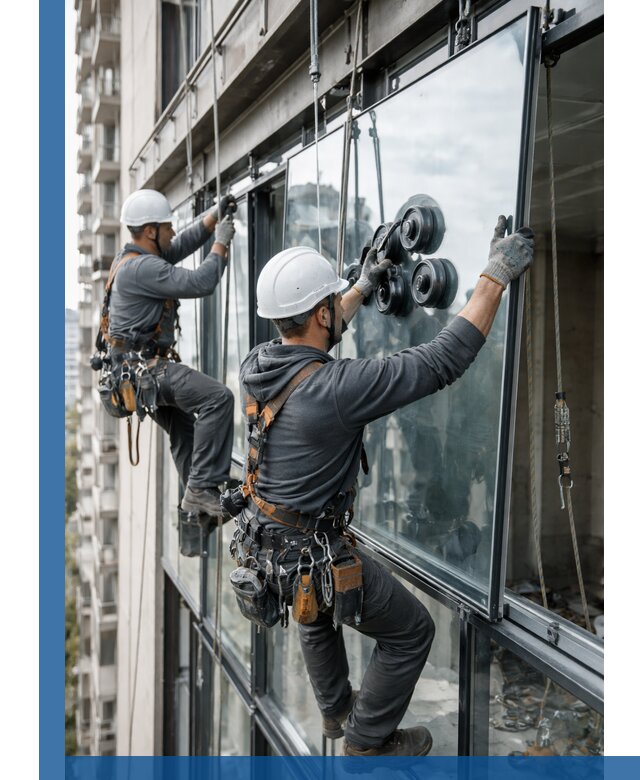 Витражное остекление фасадов и лоджий в Удомле под ключ