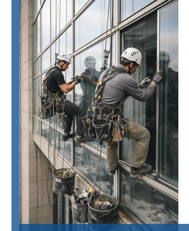 Ремонт витражных конструкций и фасадного остекления в Удомле