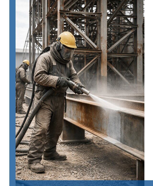 Пескоструйная очистка металлоконструкций в Удомле промышленная