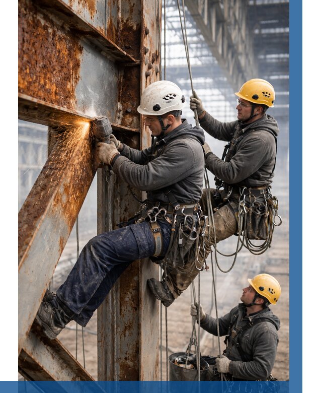 Зачистка металла от ржавчины в Удомле от 364 р. | ВЫСОТНИК-Дмл