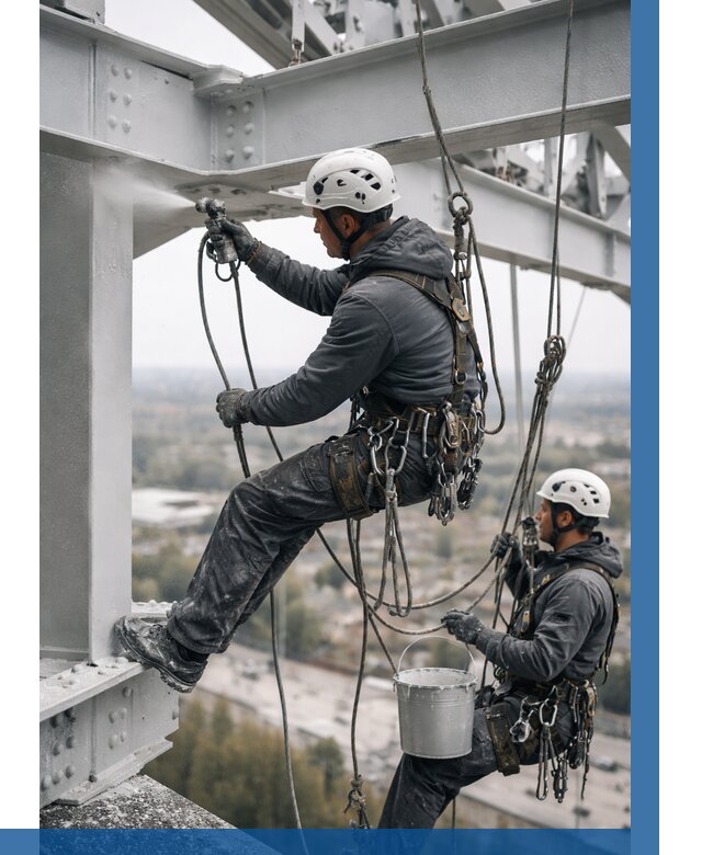 Покраска металлоконструкций на высоте в Удомле 364 р |ВЫСОТНИК-Дмл