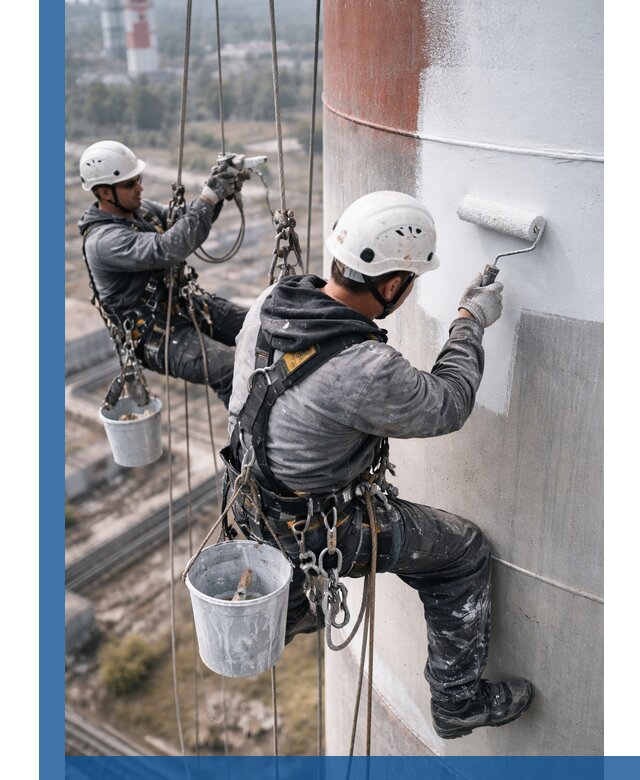 Покраска дымовых труб в Удомле: антикоррозийная защита и восстановление